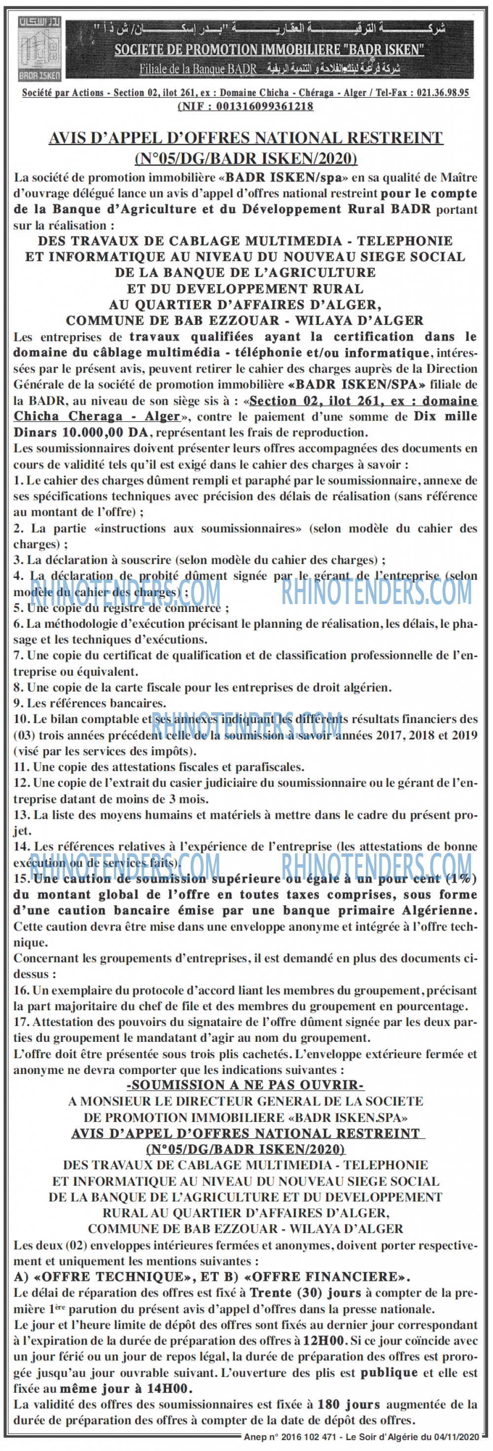 LE SOIR D'ALGERIE