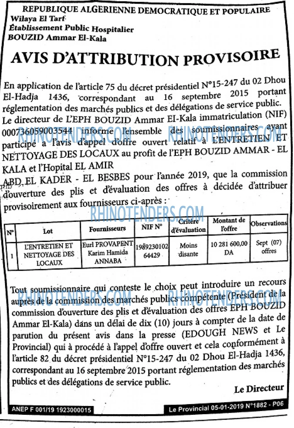 LE PROVINCIAL