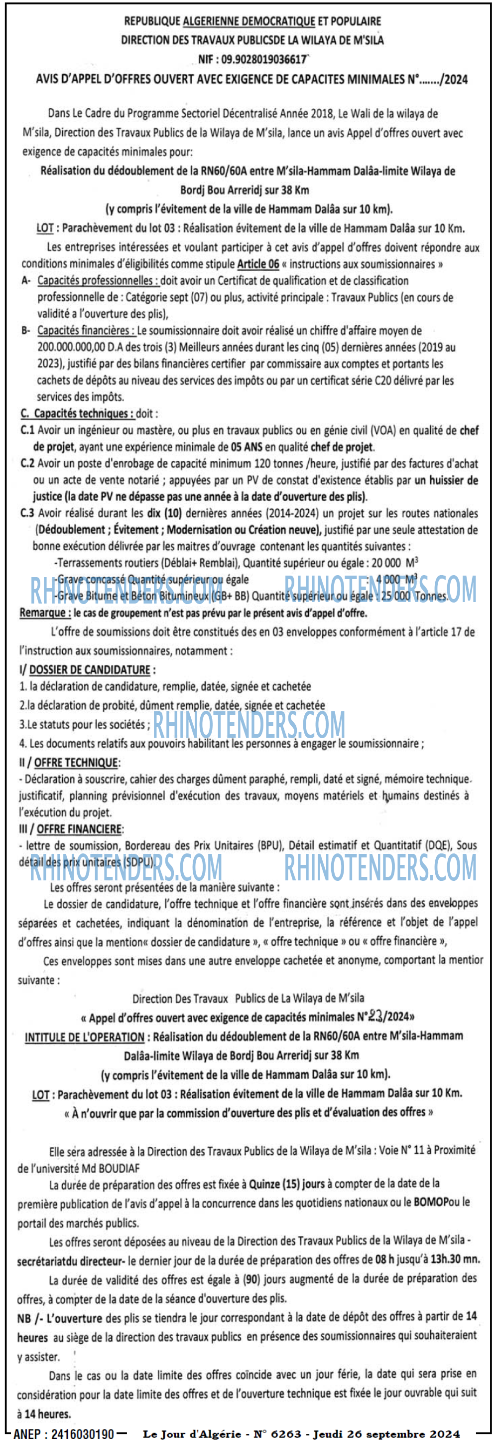 Le Jour d'Algérie