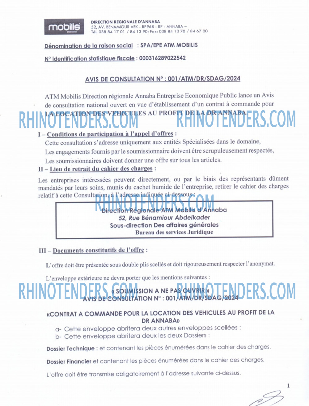 Rhinotenders