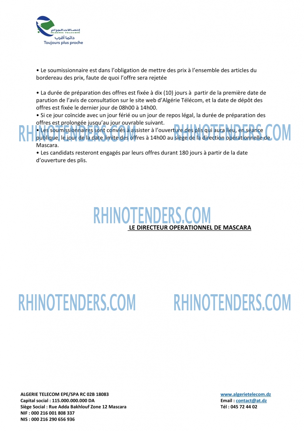 Rhinotenders