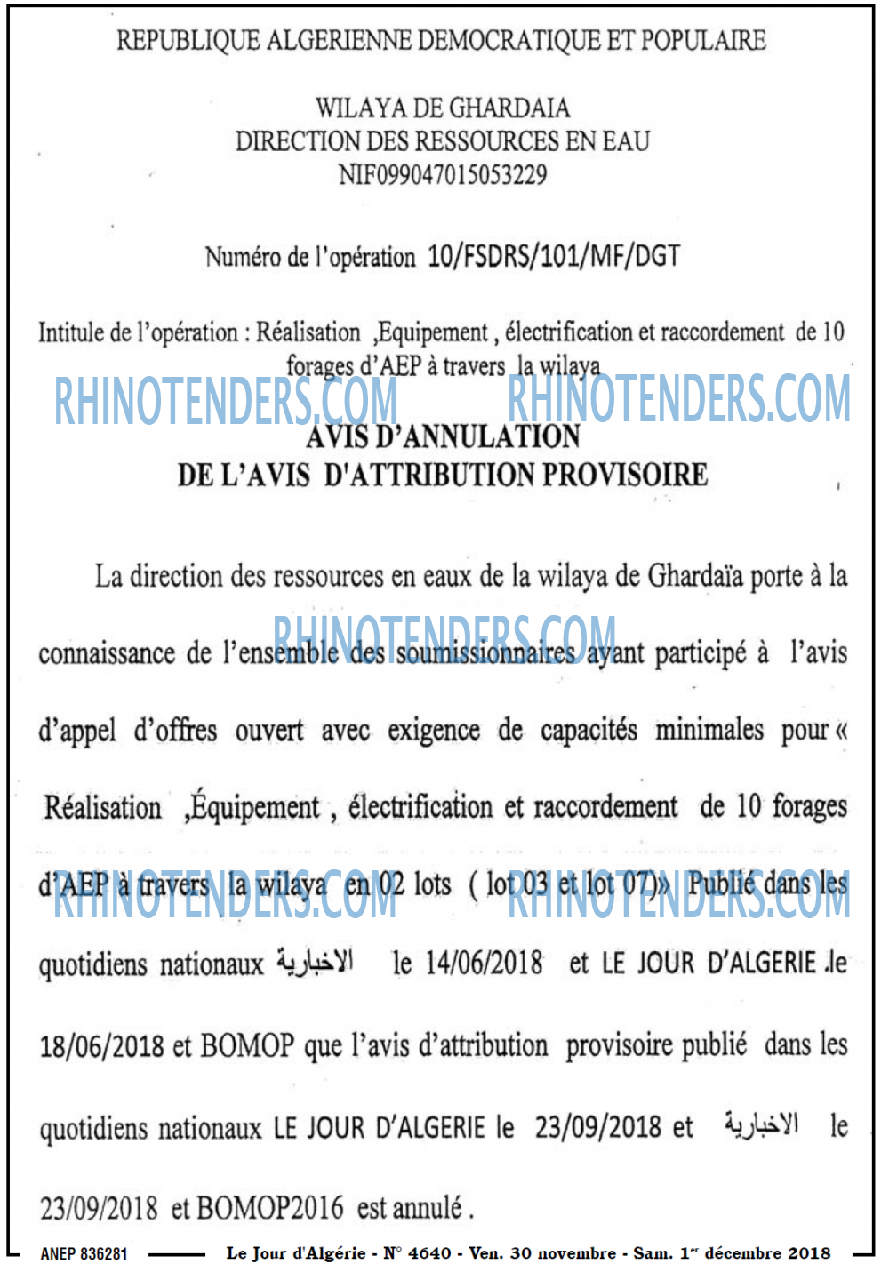 Le Jour d'Algérie