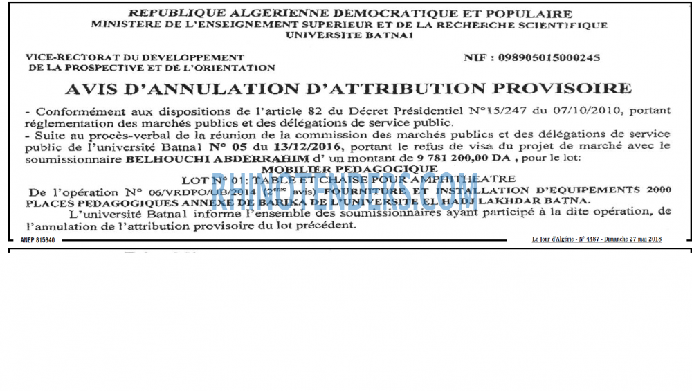 Le Jour d'Algérie