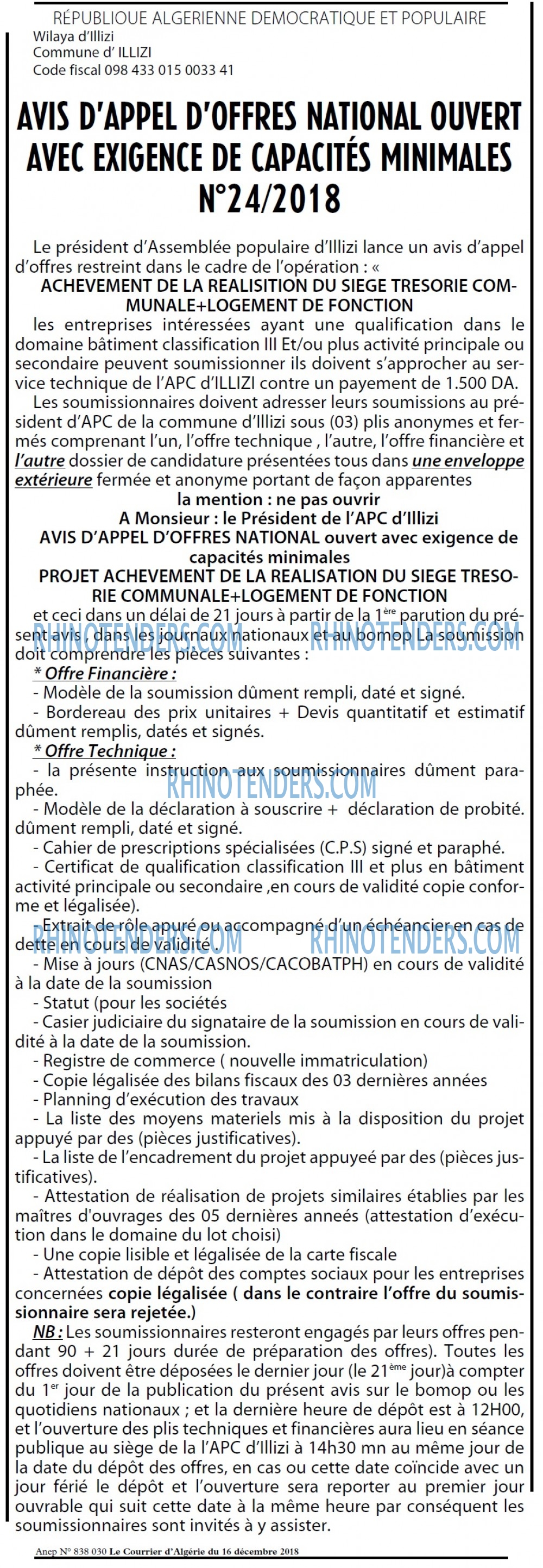 Le Courrier d'Algerie