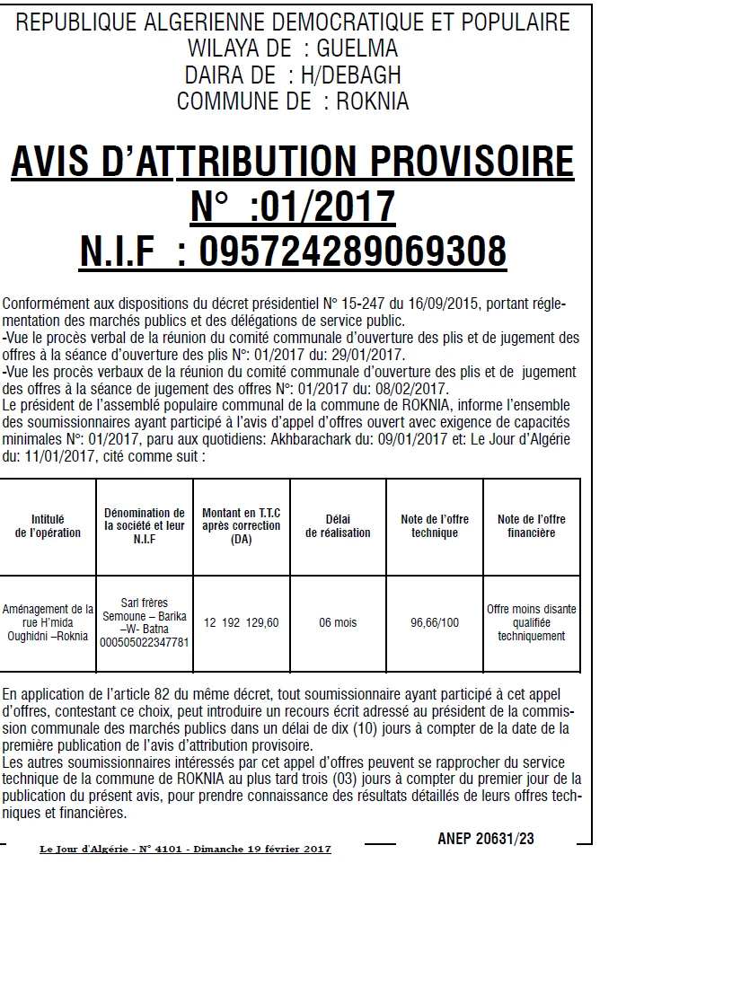 Le Jour d'Algérie