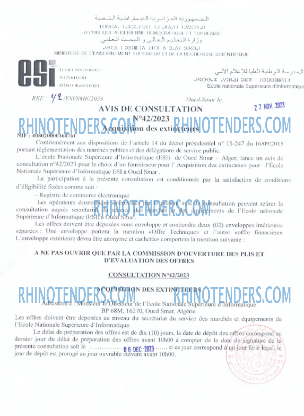 Rhinotenders