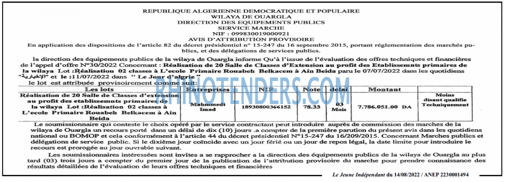 Jeune Independant
