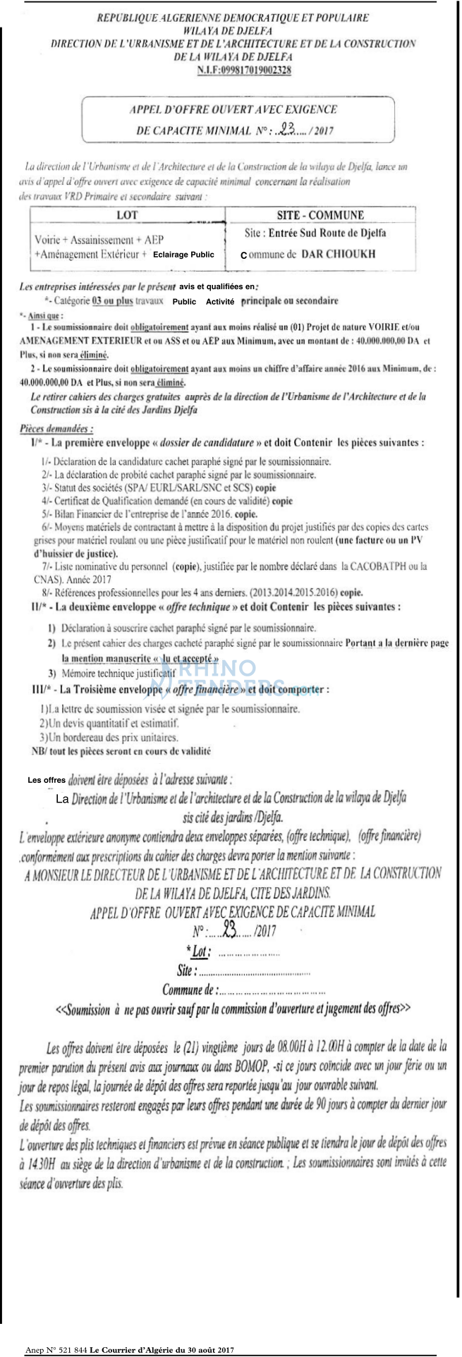 Le Courrier d'Algerie