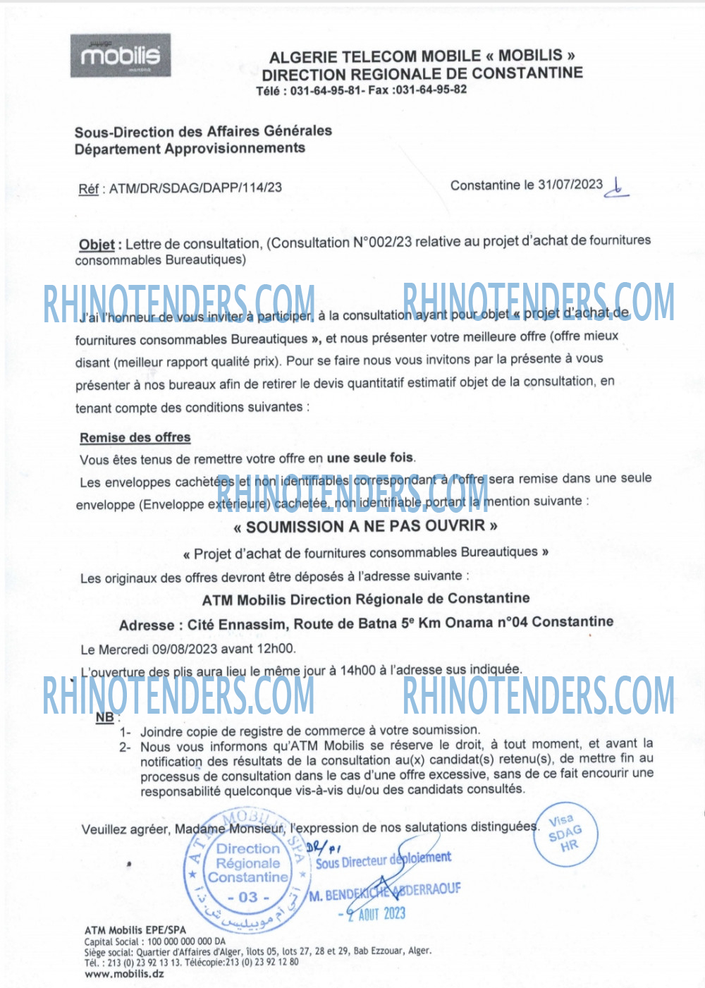 Rhinotenders