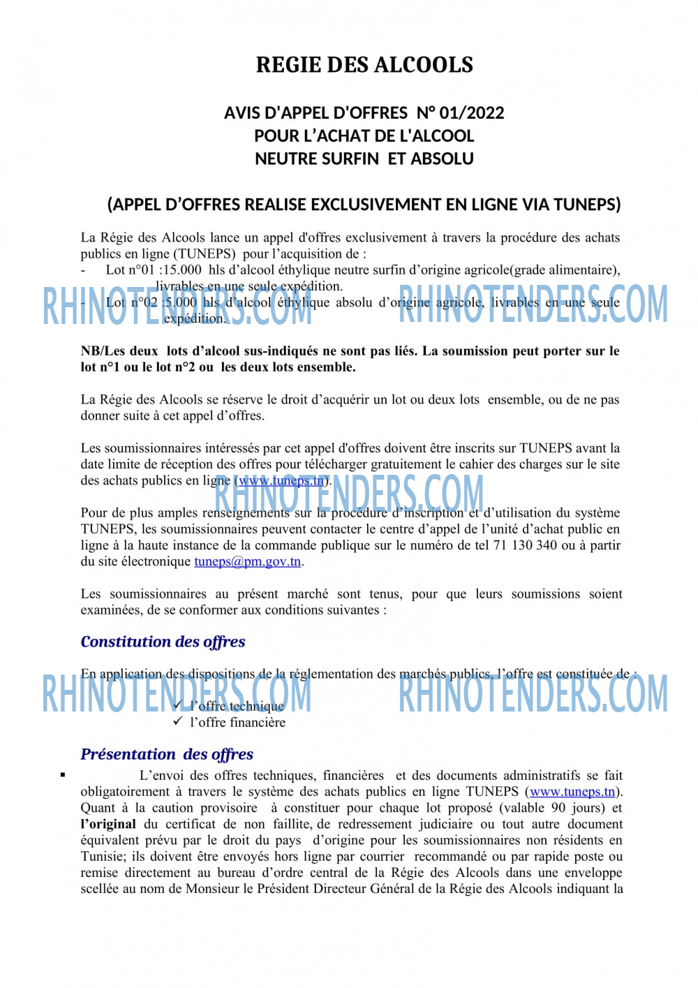Rhinotenders