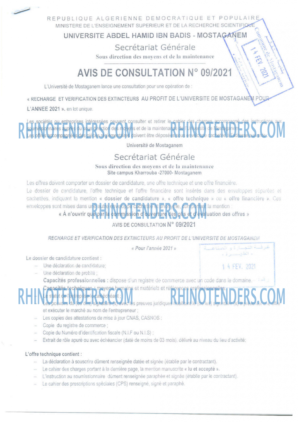 Rhinotenders
