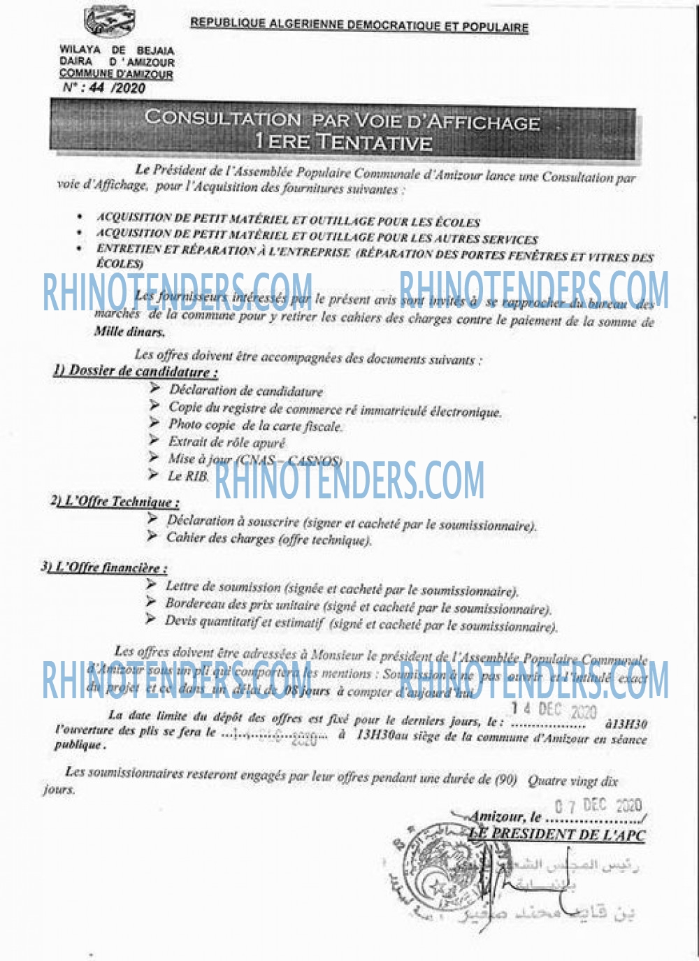 Rhinotenders