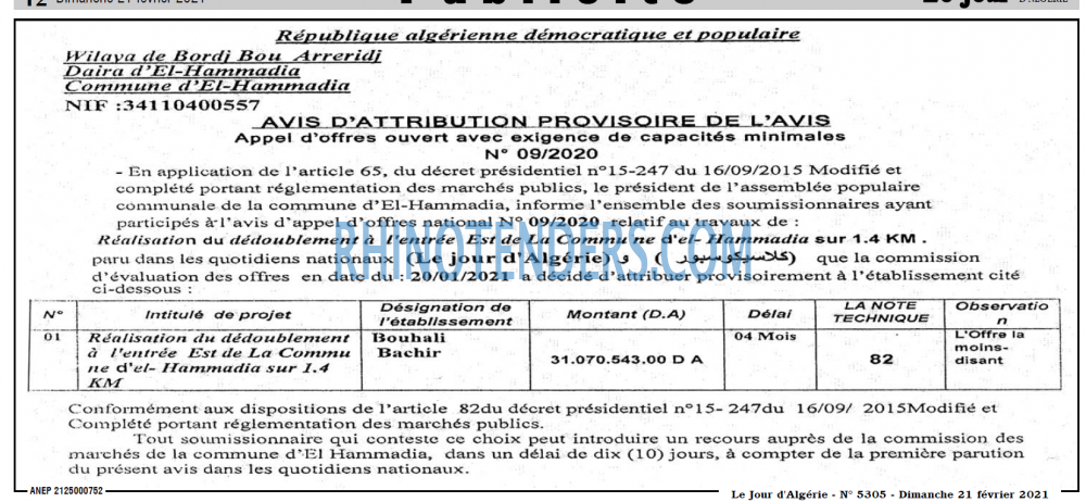 Le Jour d'Algérie