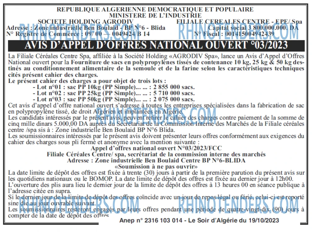 LE SOIR D'ALGERIE