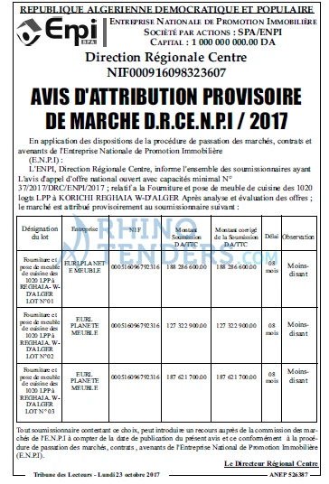 LE TEMPS D'ALGERIE