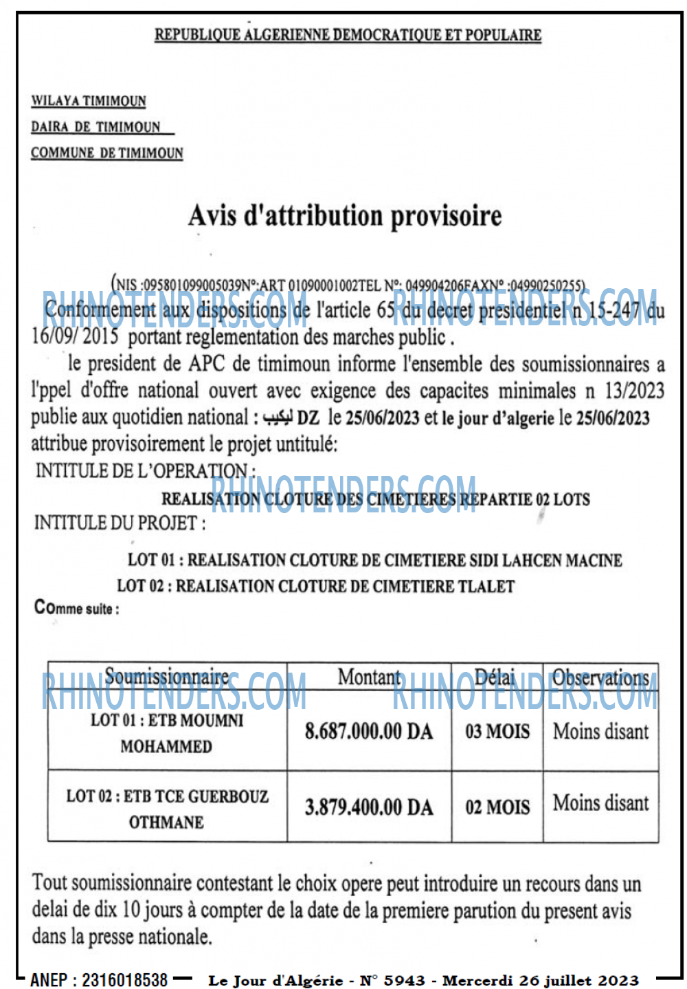 Le Jour d'Algérie
