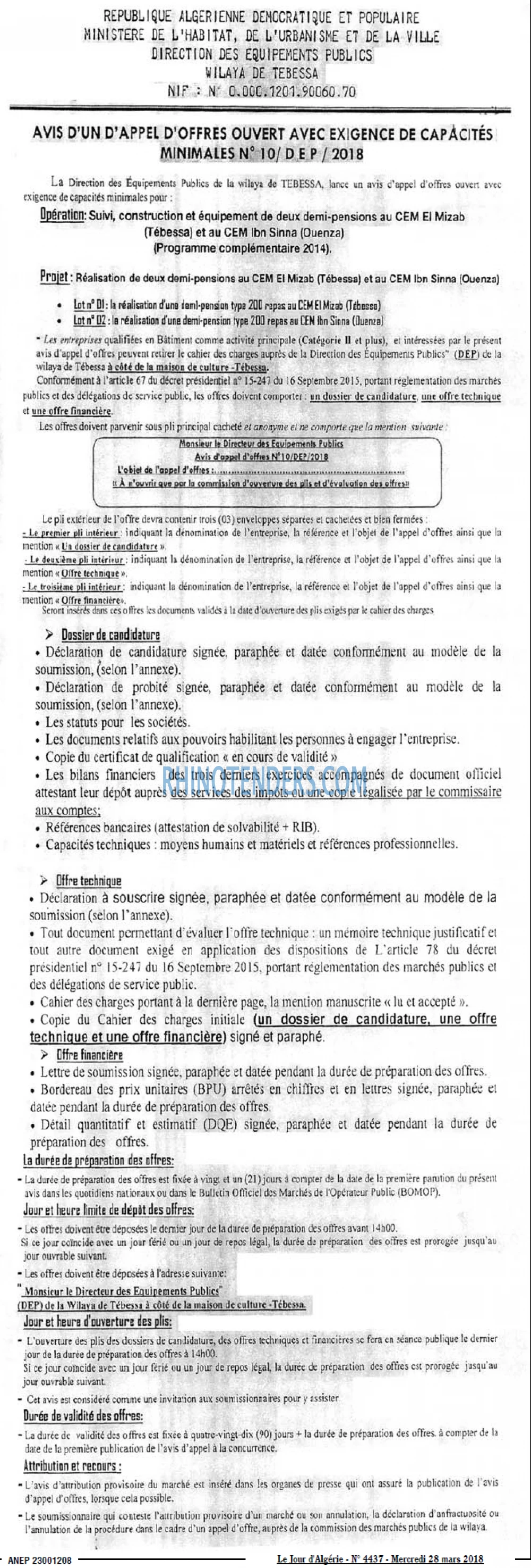 Le Jour d'Algérie