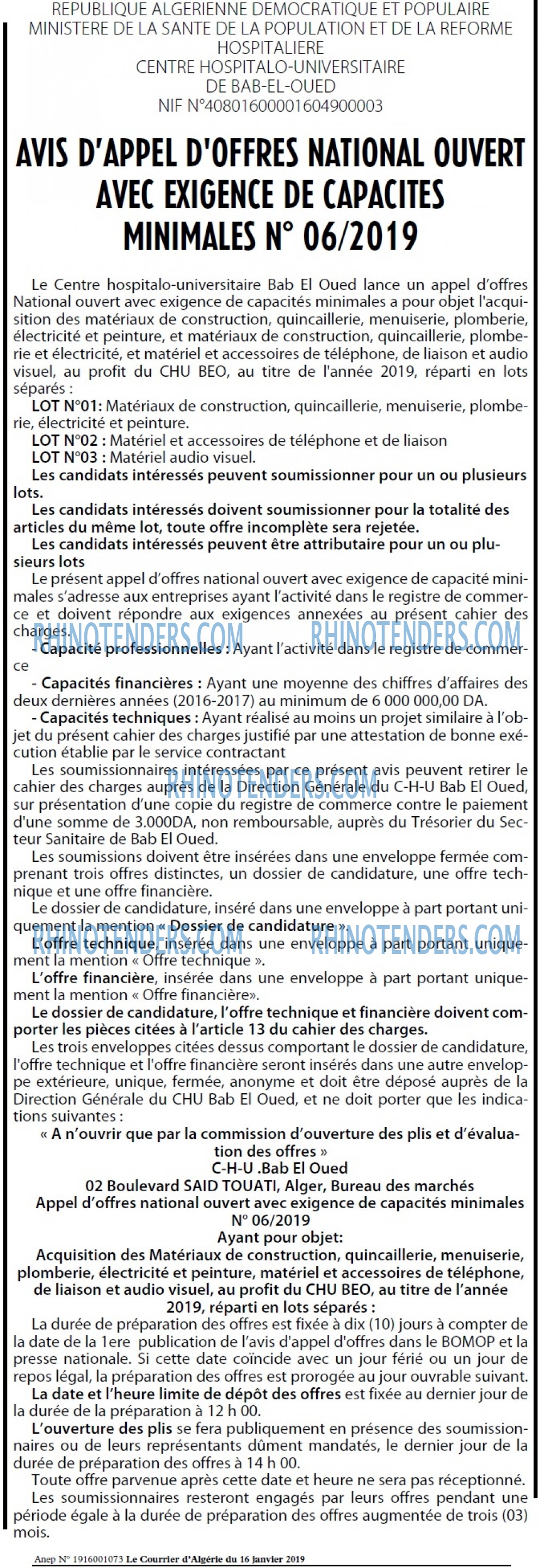 Le Courrier d'Algerie