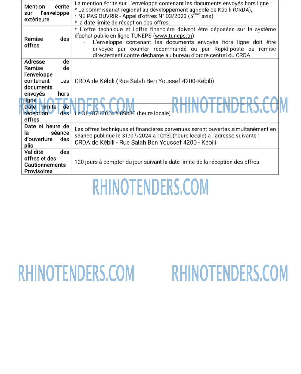 Rhinotenders