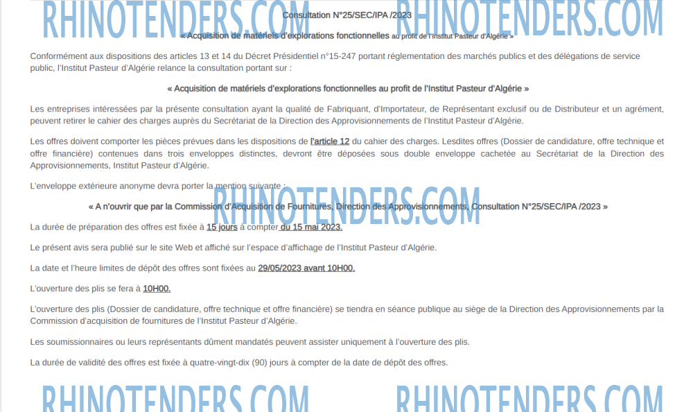 Rhinotenders