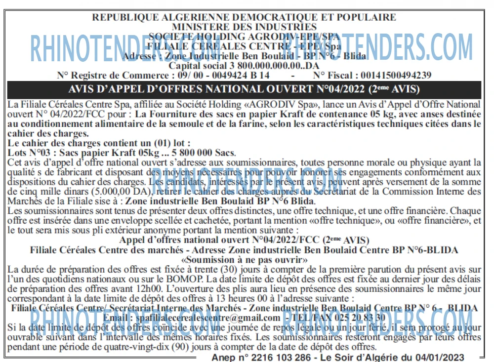 LE SOIR D'ALGERIE