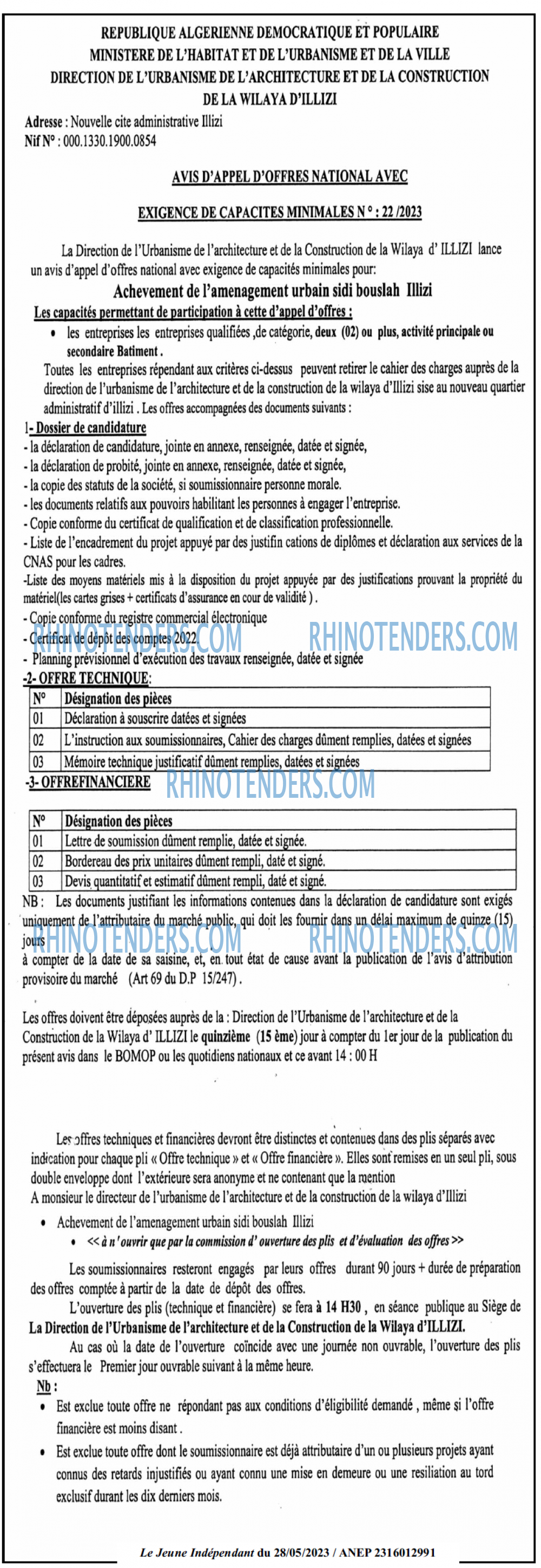 Le jeune indépendant