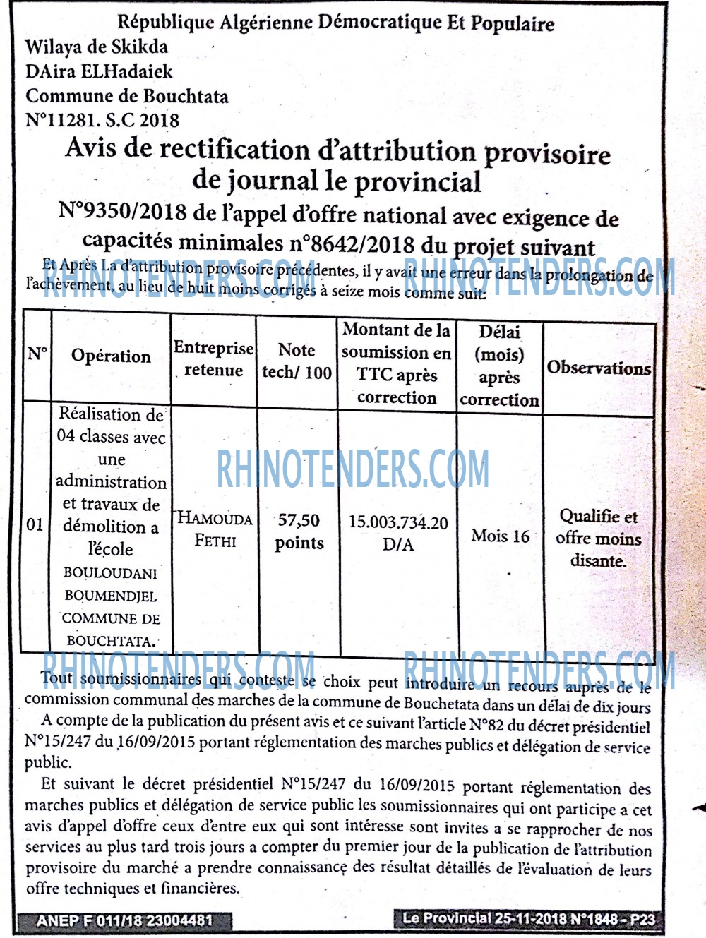LE PROVINCIAL