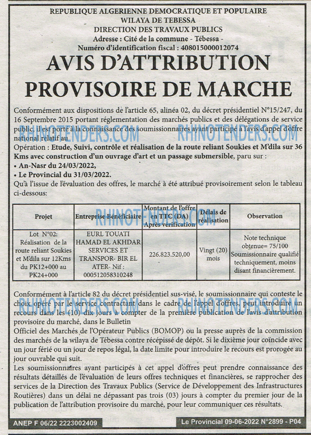 LE PROVINCIAL