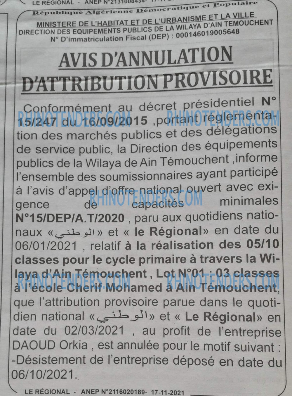 LE REGIONAL