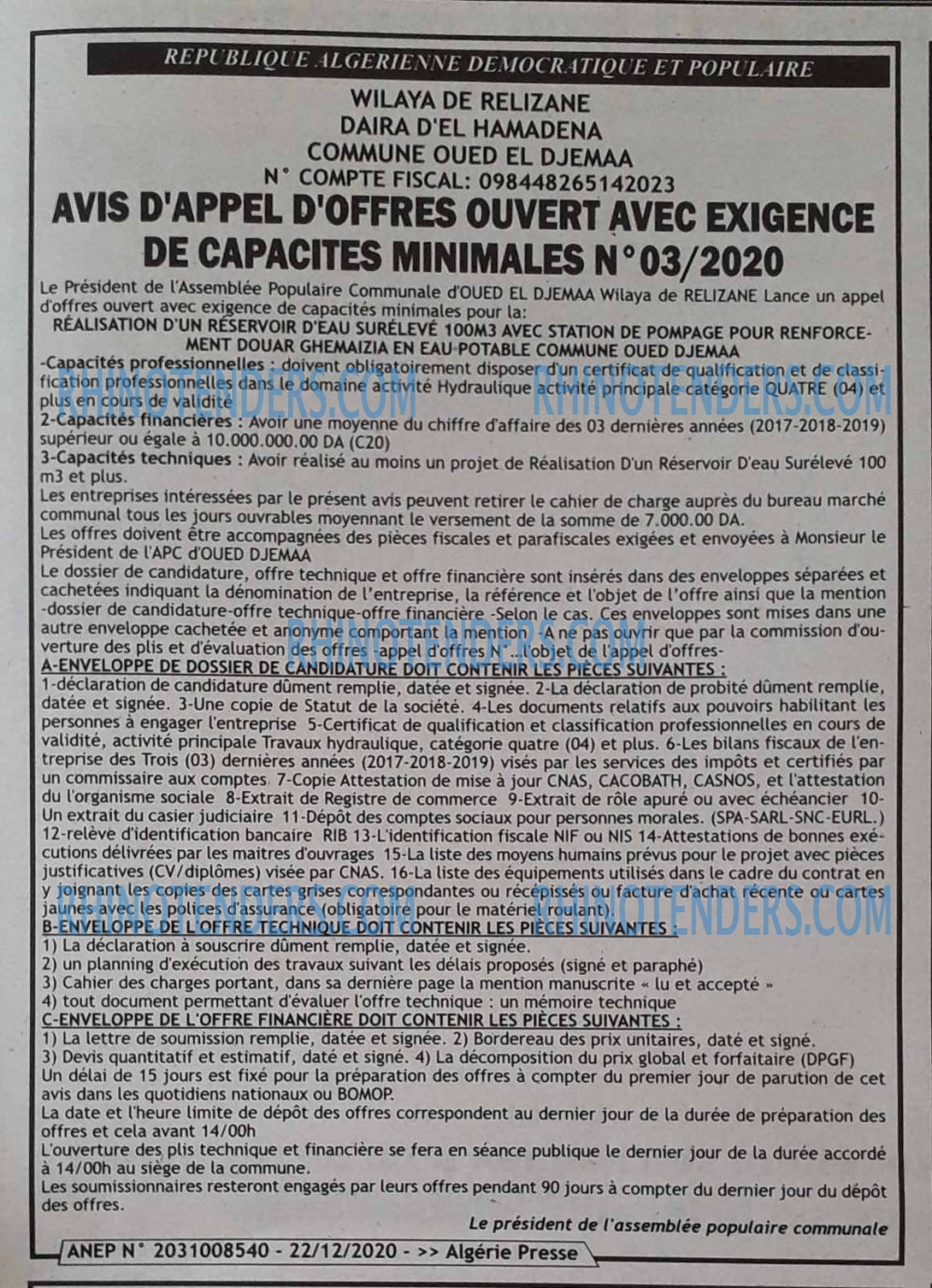 ALGERIE PRESSE