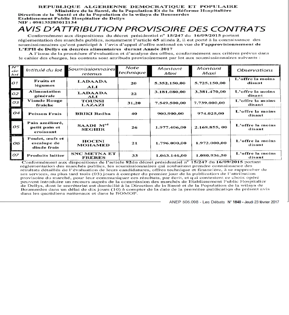 Les Debats