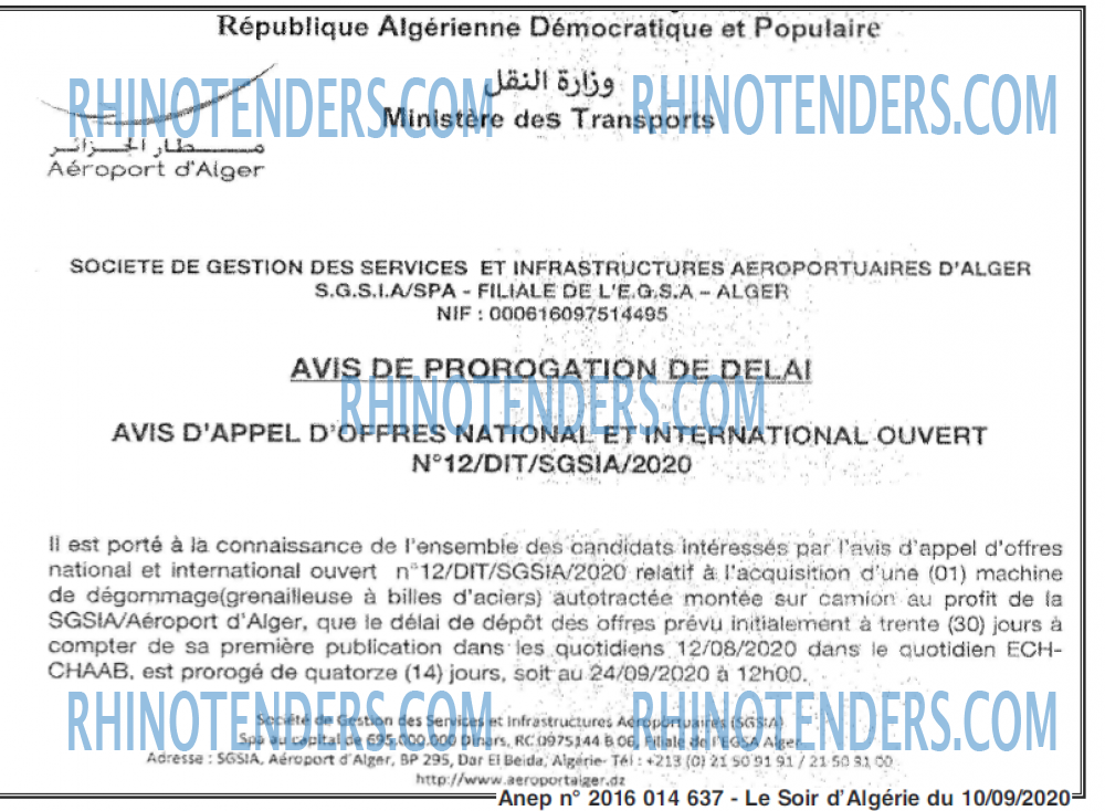 LE SOIR D'ALGERIE