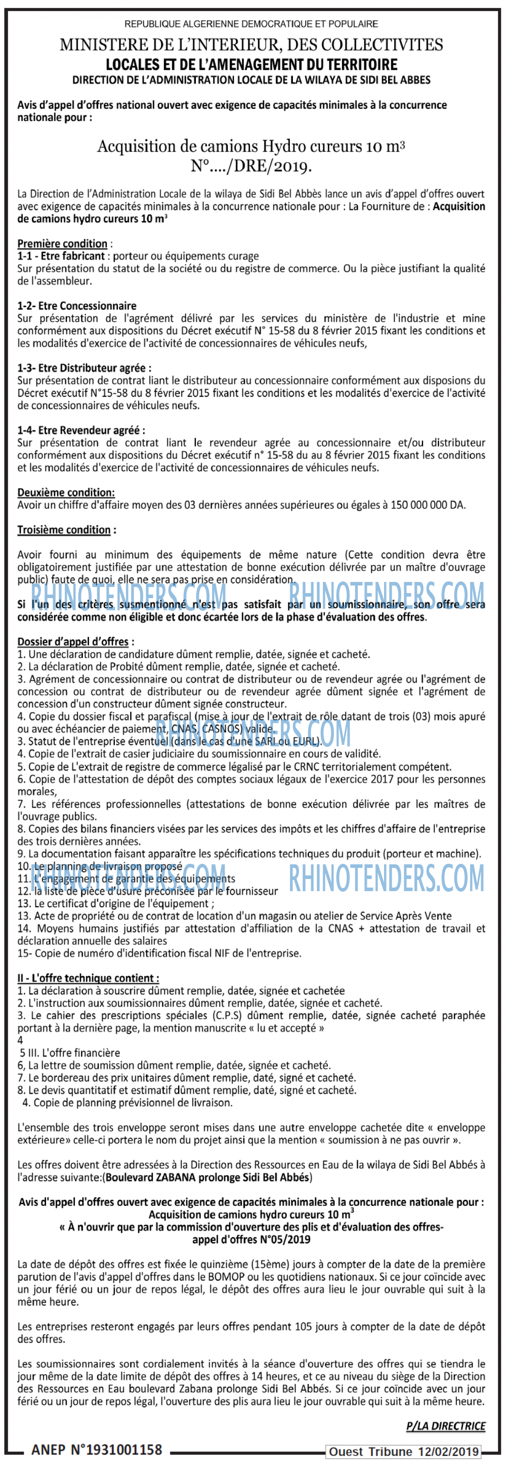 ouest TRIBUNE