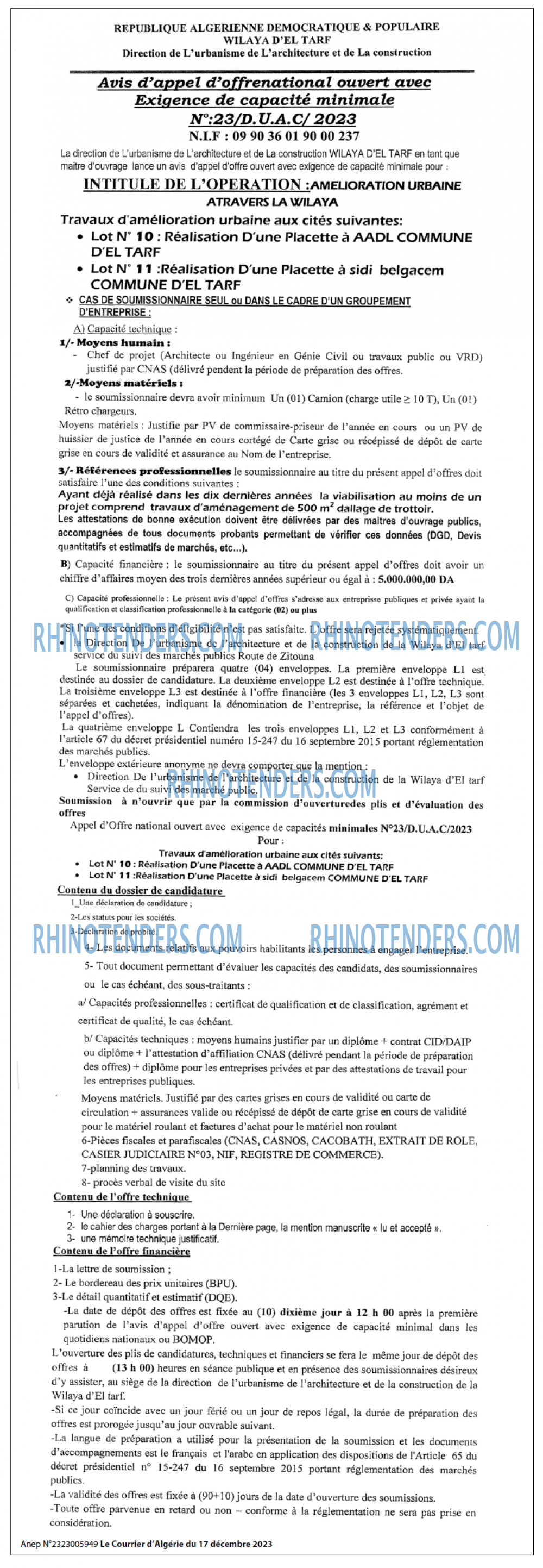Le Courrier d'Algerie