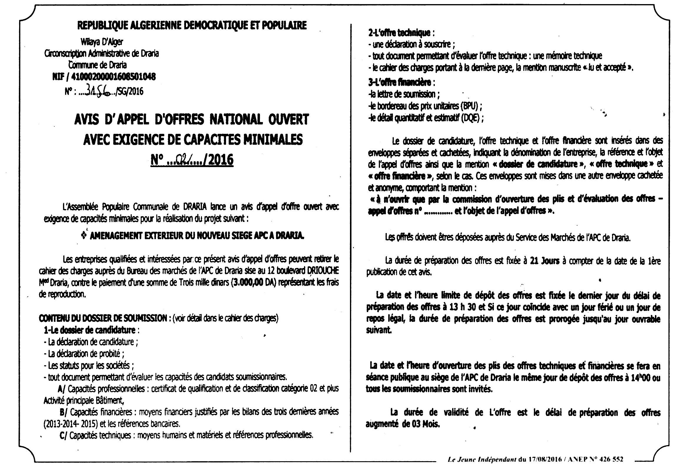 Jeune Independant