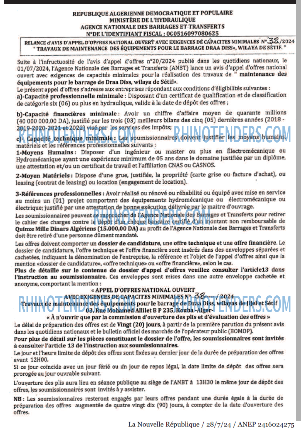 NOUVELLE REPUBLIQUE