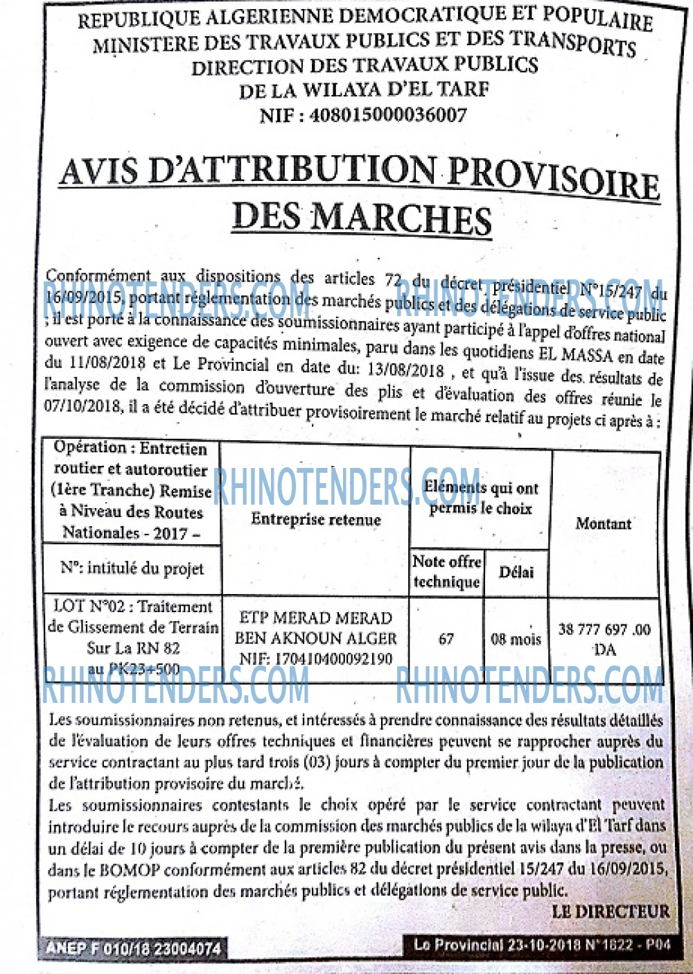 LE PROVINCIAL