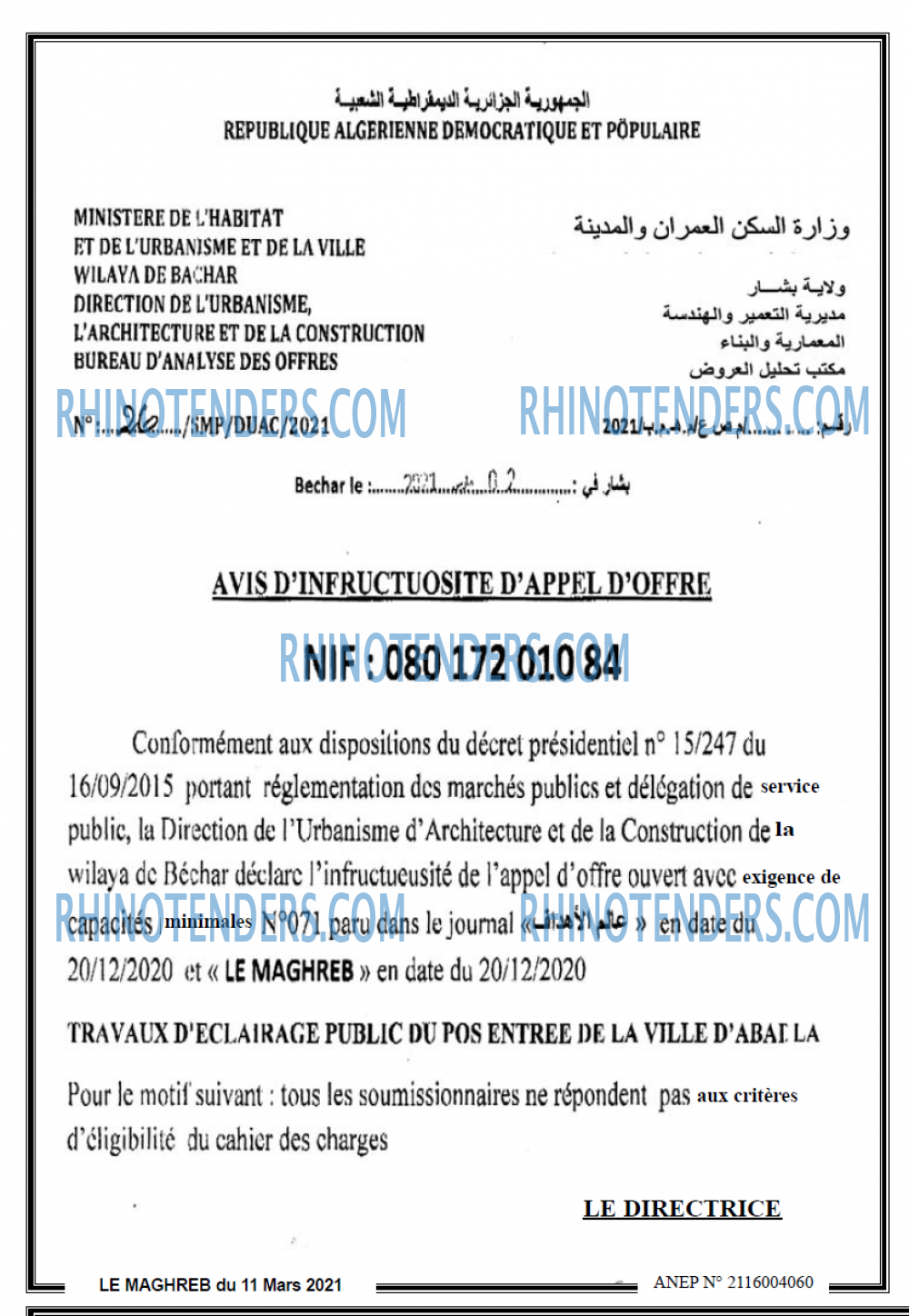 LE MAGHREB