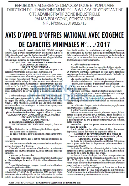 Le Courrier d'Algerie