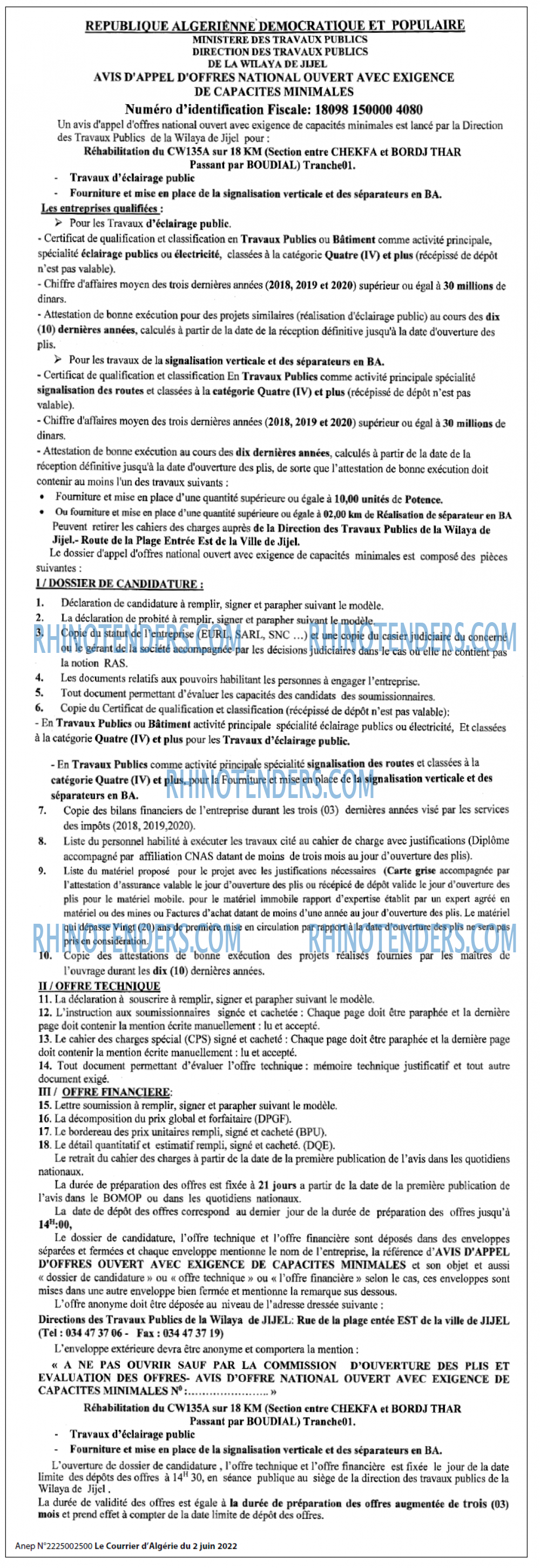 Le Courrier d'Algerie