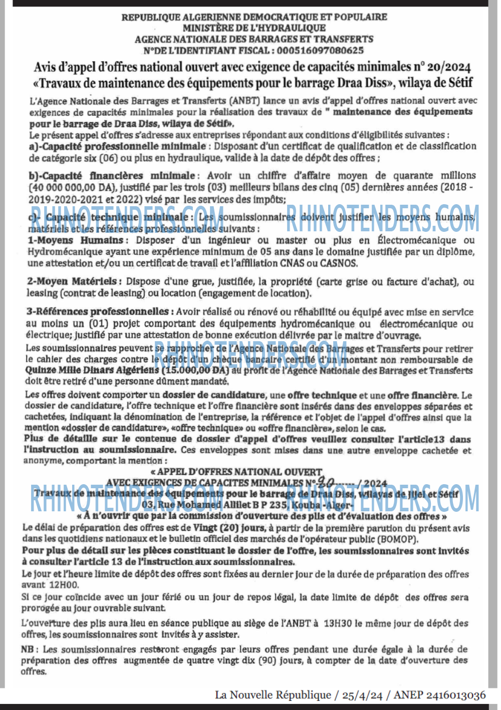 NOUVELLE REPUBLIQUE