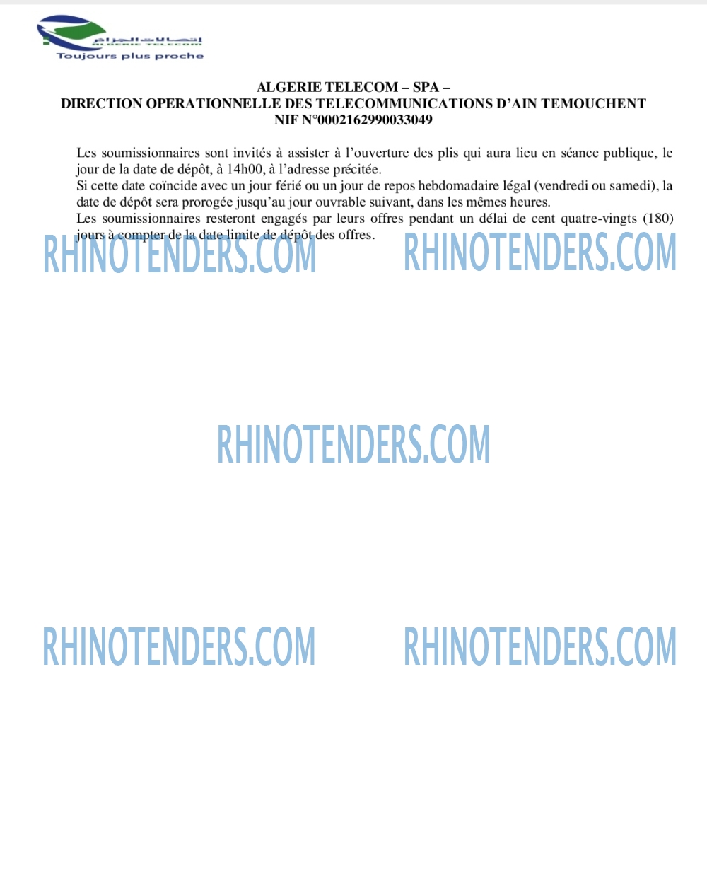 Rhinotenders