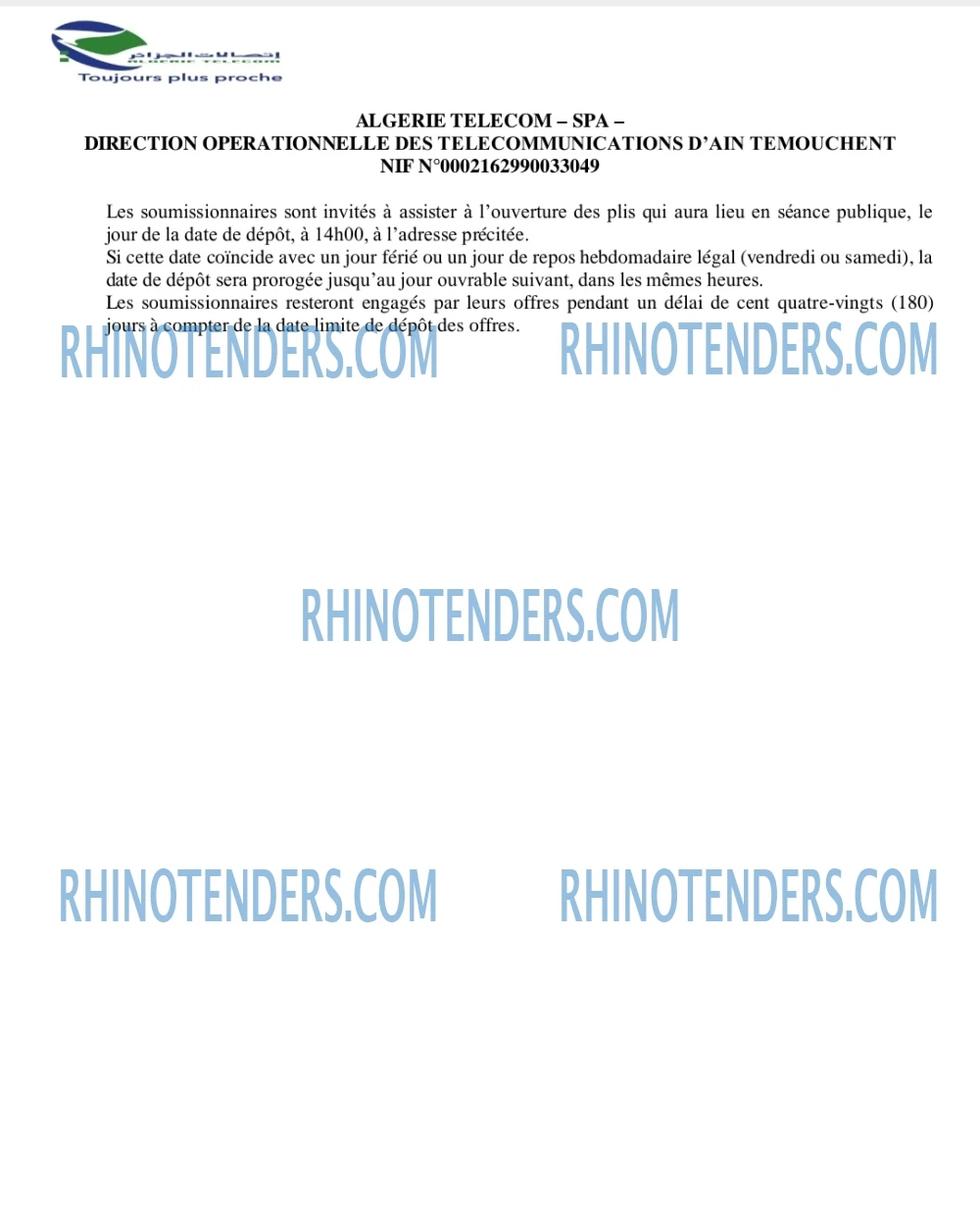 Rhinotenders