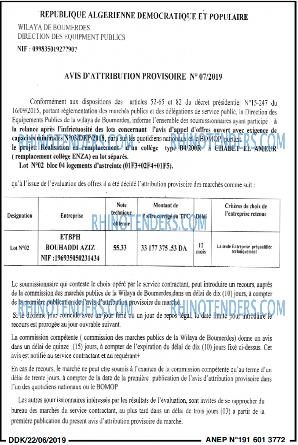 LA DEPECHE DE KABYLIE