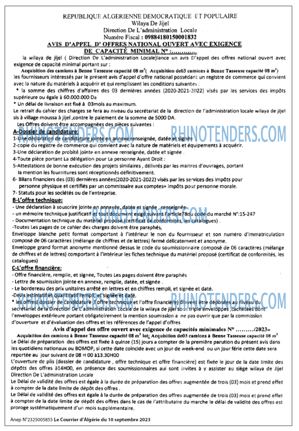 Le Courrier d'Algerie