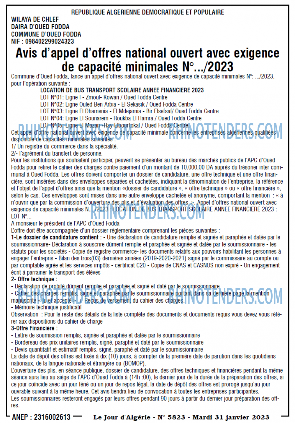 Le Jour d'Algérie