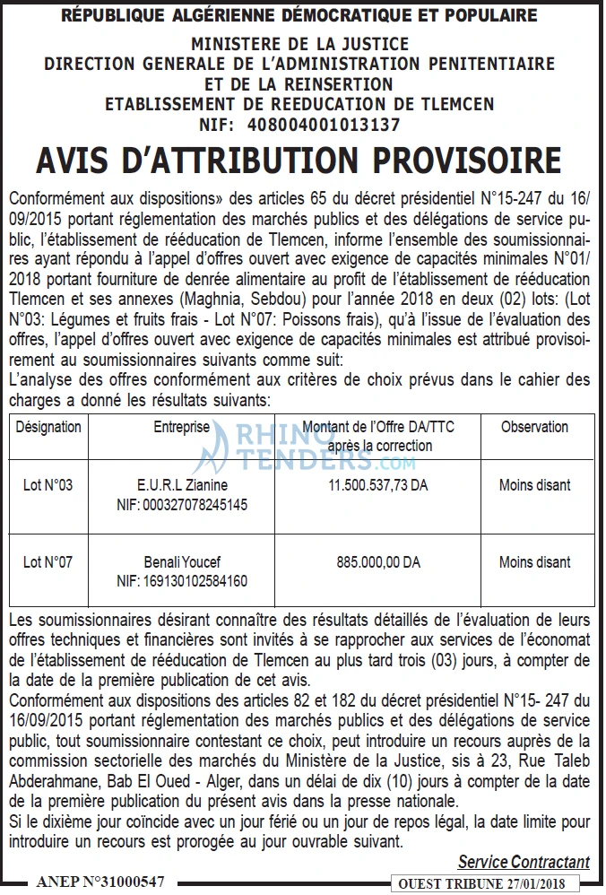 ouest TRIBUNE
