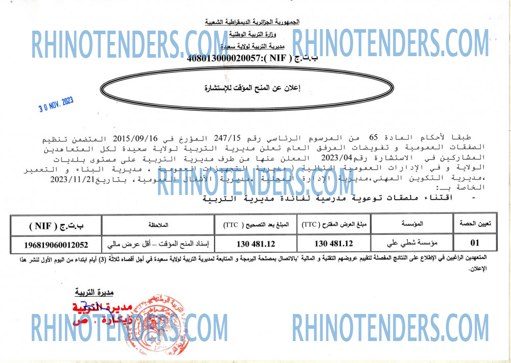 Rhinotenders