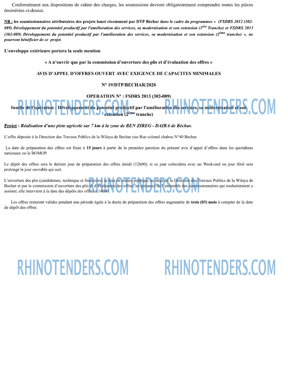 Rhinotenders