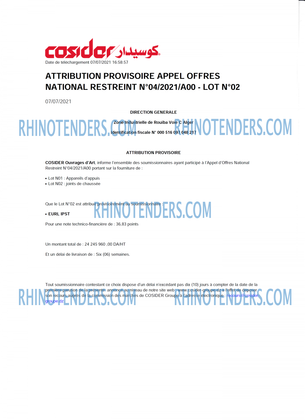 Rhinotenders